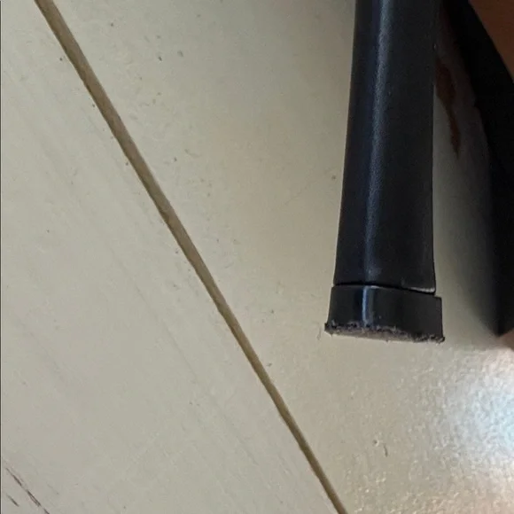 Coach Black Leather Heeled Boots with Gold Accent, 6.5 - Picture 10 of 11